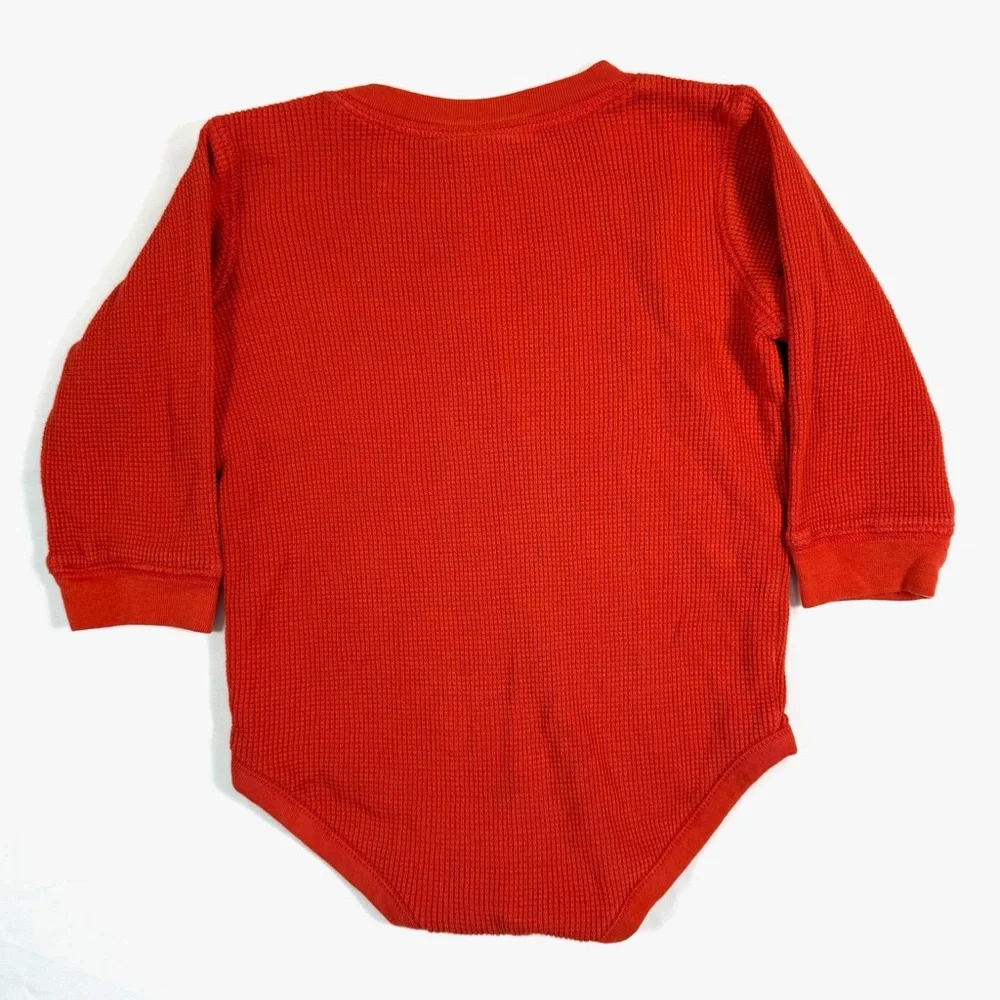 GYMBOREE Baby Boys’ Snow Bear Line Embroidered Waffle Knit One Piece Size 18-24M